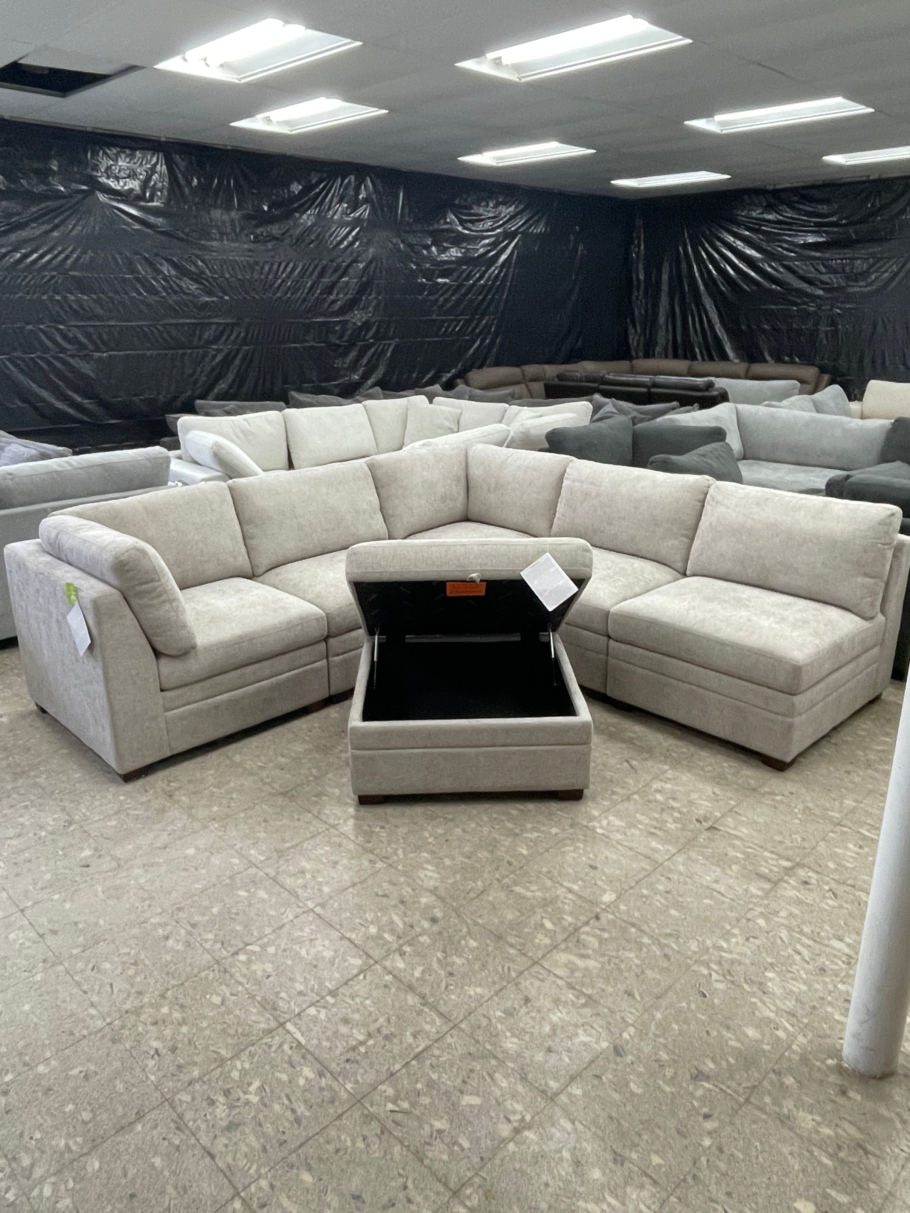 Tisdale 6-pc Sectional Taupe