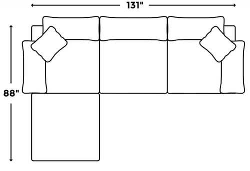 3 Piece Modular Cloud Couch w/ Ottoman New In Box!