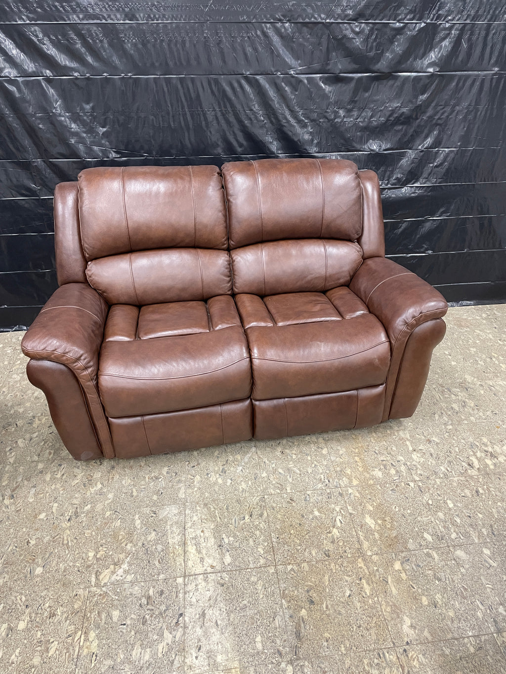 Leather 2-Piece Reclining Set